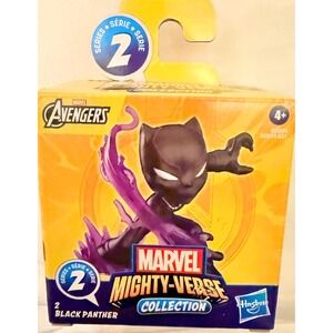 Hasbro Marvel Mighty-Verse Series 2 Black Panther Kids Mini Figure Black New